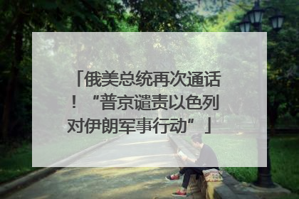 俄美总统再次通话！“普京谴责以色列对伊朗军事行动”